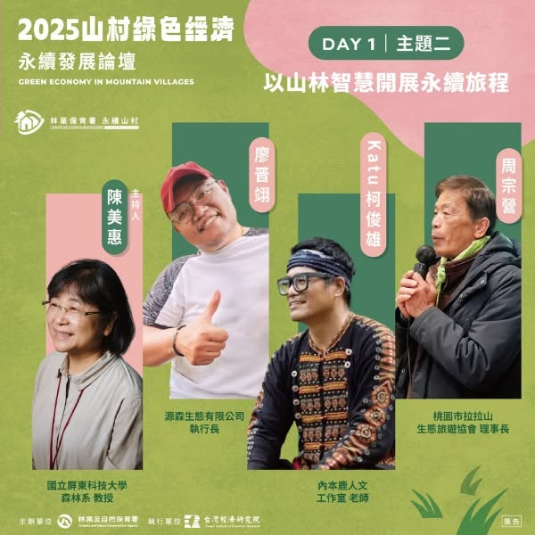 2025 山村綠色經濟永續發展論壇 講者