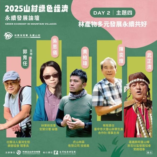 2025 山村綠色經濟永續發展論壇 講者